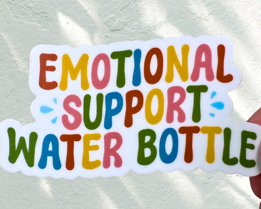 5 pack - Emotional Support Water Bottle Sticker