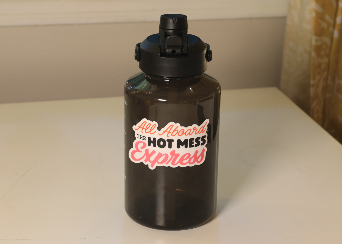5 pack - All Aboard The Hot Mess Express Sticker