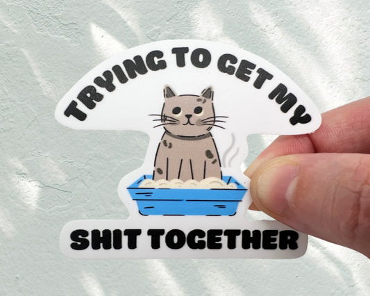 5 pack - Trying to Get My Shit Together Sticker