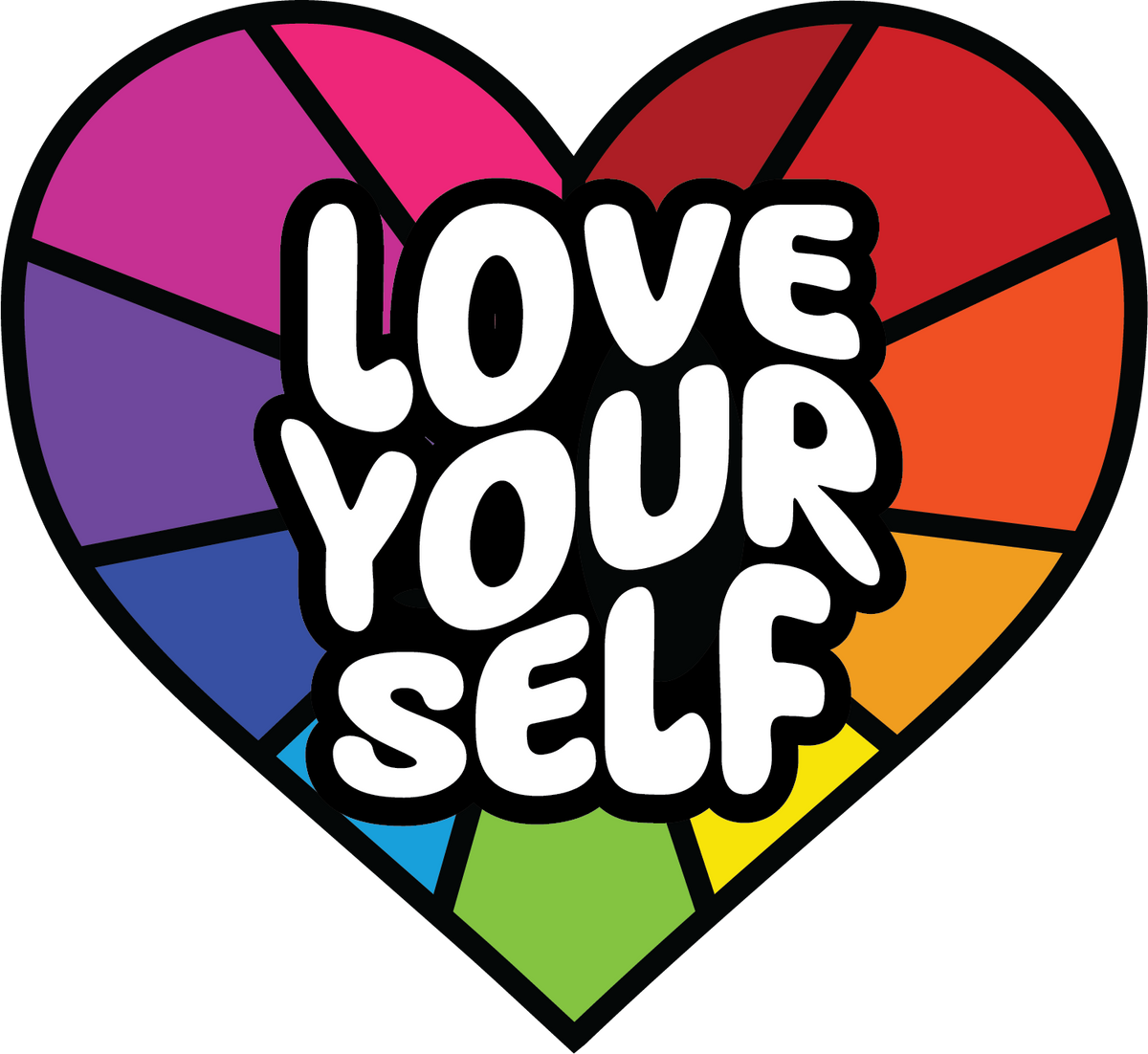 5 Pack - Love Your Self Stickers