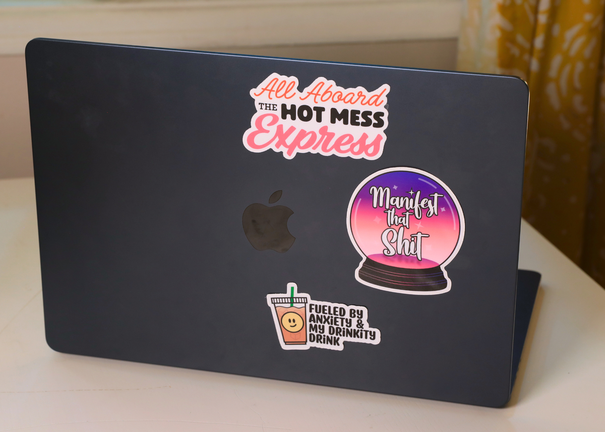 5 pack - All Aboard The Hot Mess Express Sticker